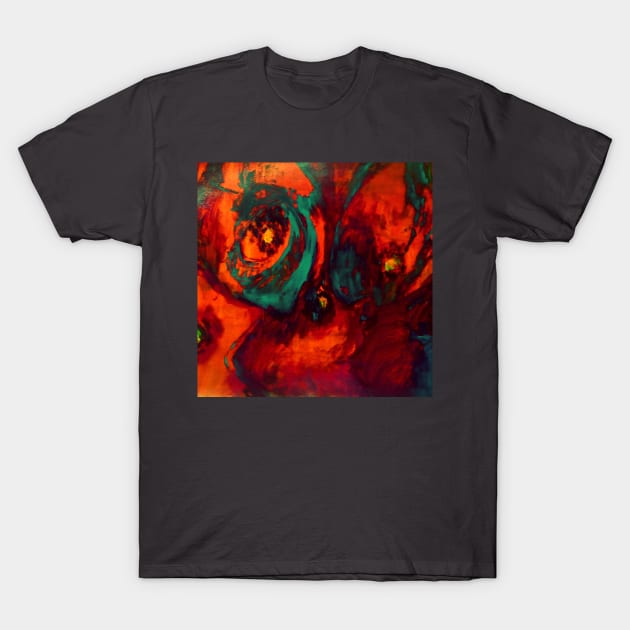 Red Poppies on the Hill T-Shirt by Marsal